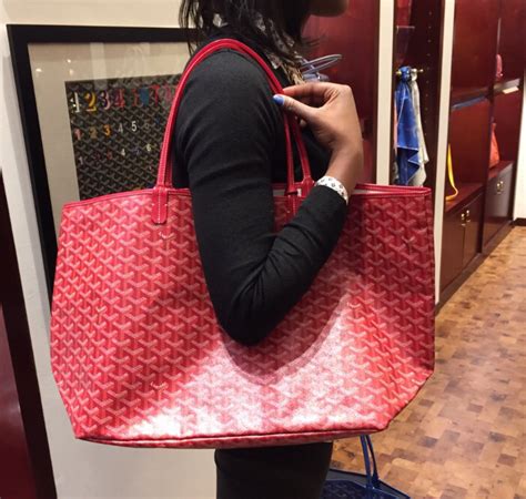 goyard red st louis pm|Goyard st louis tote sizes.